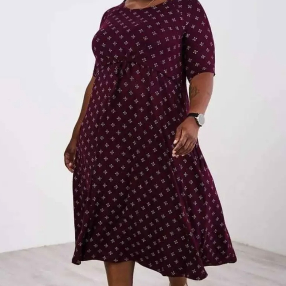 Drawing Midi Dress (Nursing/Maternity)